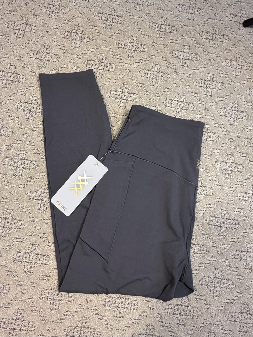 Rhone NWT  Charcoal Gray High-Rise Performance Leggings large